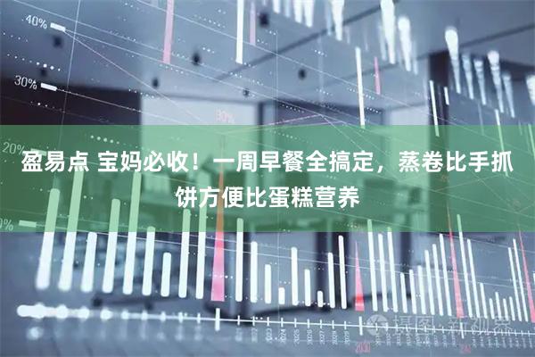 盈易点 宝妈必收！一周早餐全搞定，蒸卷比手抓饼方便比蛋糕营养