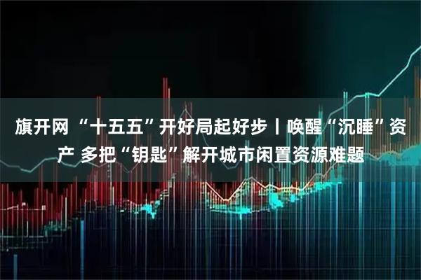 旗开网 “十五五”开好局起好步丨唤醒“沉睡”资产 多把“钥匙”解开城市闲置资源难题